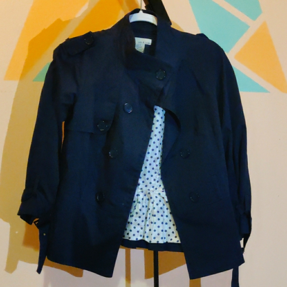 Blue suit jacket